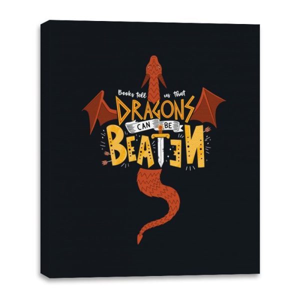 Dragons Can Be Beaten - Canvas Wraps For Cheap - Image 3