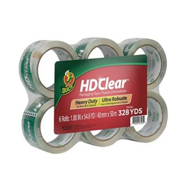 6 Rolls Duck HD Clear Heavy Duty Packing Tape Refill Via Amazon Cheap