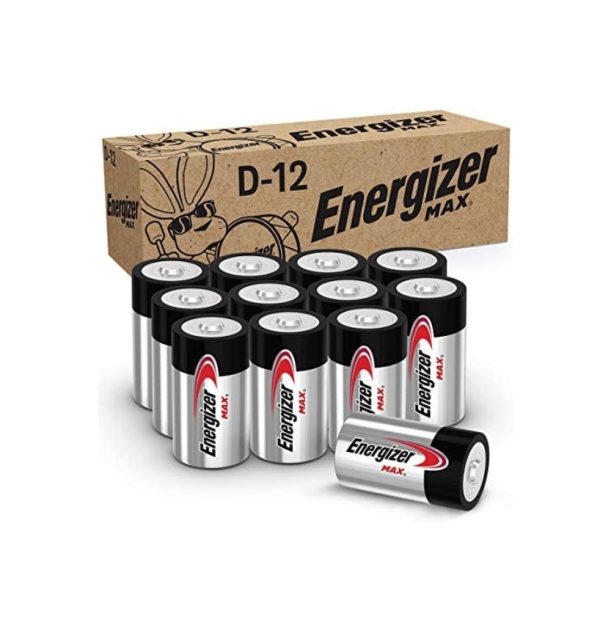 12 Energizer MAX D Batteries Via Amazon Online now