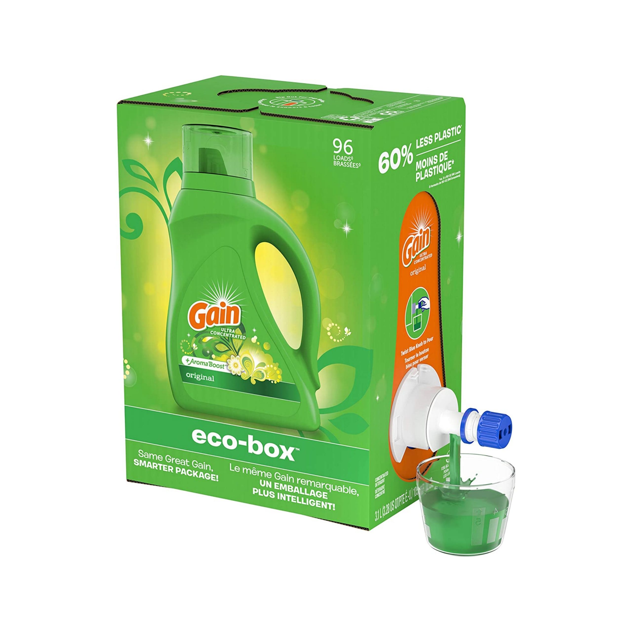 Gain Liquid Laundry Detergent Soap Eco-Box
96 Loads Via Amazon For Discount